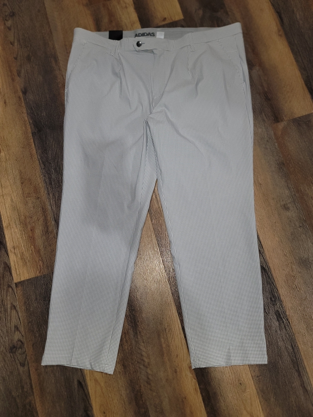 NWT Adidas Ultimate365 Gingham Tapered Golf Pants Mens 42x30